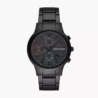 Emporio Armani Men's AR11275 Silver-Tone Stainless Steel Chronograph Watch